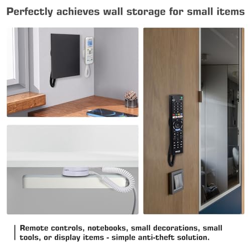 Support magnétique pour télécommande WALLFID avec cordon à ressort anti-perte x2