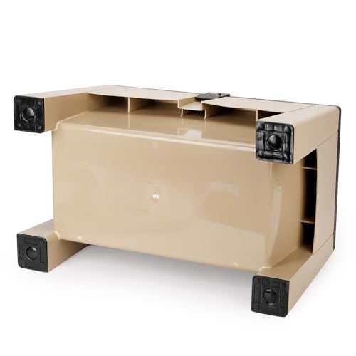 Yolco ST2 Sand 3-in-1 Camping Trittstufe & Aufbewahrungsbox für Wohnmobil & Wohnwagen mit Werkzeugeinlage, Belastbar bis 200-kg