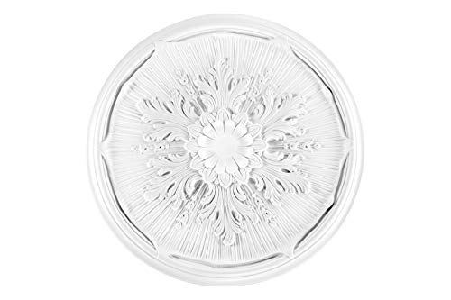 Roseta para techo roseta decorativa (1 pared decoración estuco antigolpes ø52 cm, R129