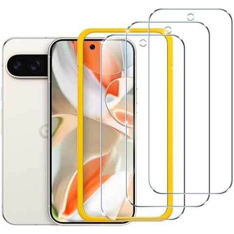 ivoler Tempered Glass Screen Protector for Pixel 9 Pro XL Cover