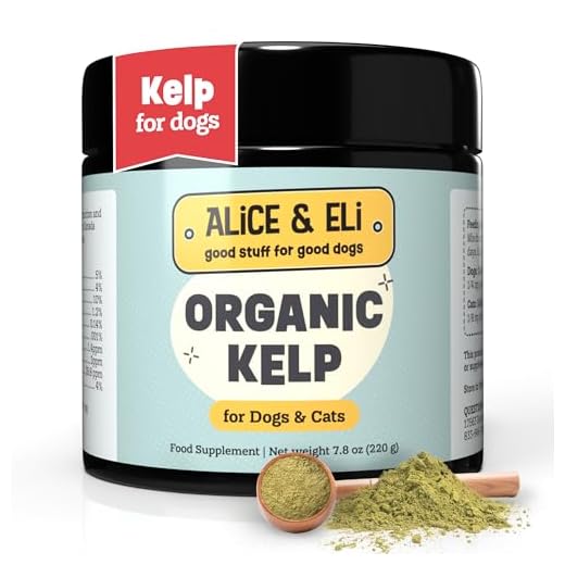 Alice & Eli Organic Kelp Powder for Dogs – Supports Healthy Coat, Thyroid & Immune System - Multivitamin Seaweed Powder from Canada