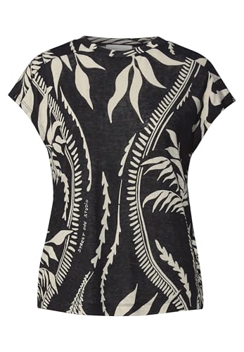 T-shirt imprimé aspect lin de qualité supérieure Street One Studio