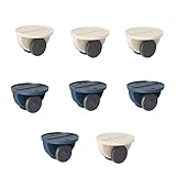 ✅ 【Einfach zu installieren】 Mit dem selbstklebenden Design kann das Rad ohne komplizierten Vorgang auf der Bodenbox installiert werden. Die Drehung der Rollen bester Qualität und die Präzisionskugellager in der Welle erleichtern das Rollen.