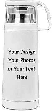 Custom Your Logo Personalized Water Bottle Coffee Travel Mug Drink Thermos Cup 12 ounce 350ml