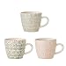 Produktbild Bloomingville kleine Tassen Cecile, rosa grau, Keramik, 3er Set, 7,5cm