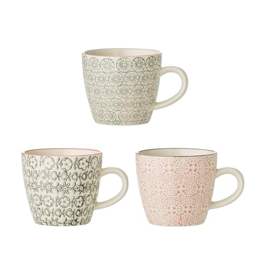 Bloomingville kleine Tassen Cécile 3er Set/fassen ca. 180 ml