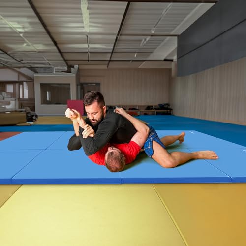 image for BalanceFrom Folding Gymnastics Mat, Thick Home Gym Floor Tumbling Equi