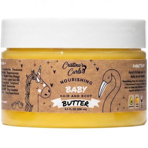 Cristinas Curls Nourishing Baby Hair And Body Butter Rich Whipped Moisture To Seal Soft Skin And Strands