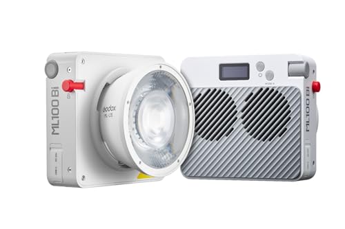 Image of Godox ML100BI 100W Bi-Color LED Video Light,Light Body Control or APP,2800-6500K 34300LUX@1m,11 FX Effects,Godox Mount Continuous Output Lighting CRI 97+ /TLCI 98+ for Video Recording Photography