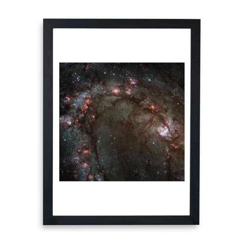 Télescope Hubble Messier 83 petite affiche encadrée pour décorer un bureau moderne