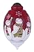 Ne’Qwa Art, Christmas Gifts, “Snowflake Friends” Artist Susan Winget, Petite Trillion-Shaped Glass Ornament, #7141145