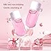 YuanQ Cleansing Oil for Face 25Pcs Makeup Remover Oil Travel Size Facial Makeup Remover Cleanses without Clogging Pores for All Skin Types (Pink)