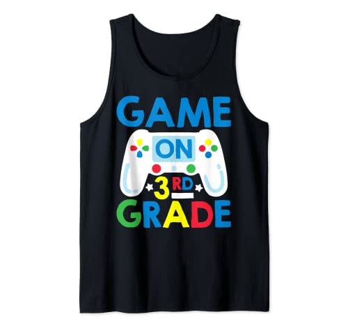 Gioco su 3rd Grade Controller Back to School Video Gamer Regalo Canotta