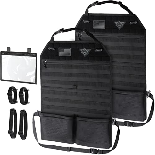 WYNEX Car Seat Organizer with MOLLE system (2-Pack)