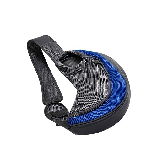 Yardwe Pet Carrier Cross Body Bag for and Cats Dark Blue Polyester Shoulder Bag with Comfortable Wide Strap Stylish Decoration for Outdoor Travel and Daily Use