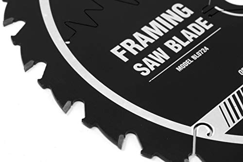Wen Bl0724 7.25-Inch 24-Tooth Carbide-Tipped Professional Framing Saw Blade For Miter Saws And Circular Saws #TOP2