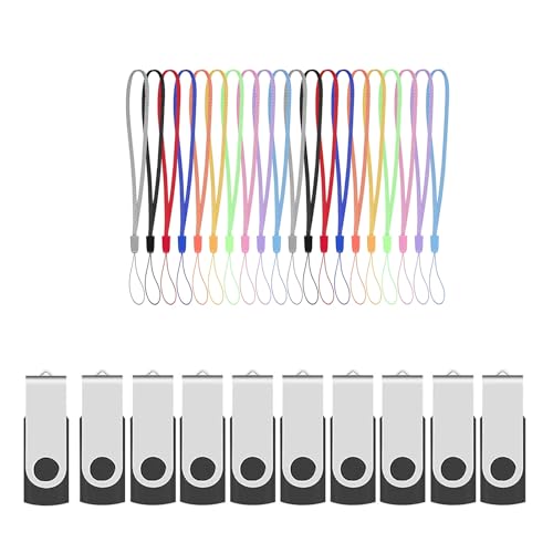 ABLAZE 100 Pack USB 2.0 128MB + 30 Pack USB Lanyard Strap