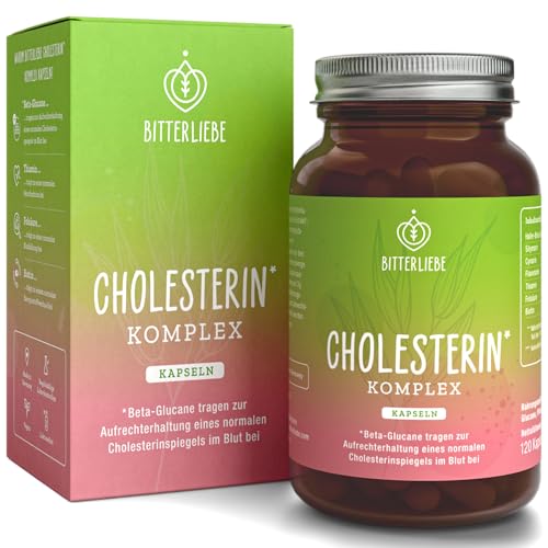 BitterLiebe Cholesterin* Komplex einzigartige Kombination aus Bitterstoffen Beta-Glucanen und Cultavit 3-fach Wirkung auf Cholesterinspiegel (1)