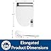 Bio Bidet BB2000 Electric Bidet Toilet Seat, Warm Water with Air Dryer, Heated Seat with Sensor and Slow Close Lid, Night Light, 2 Easy to Use Remote Controls Included, Elongated