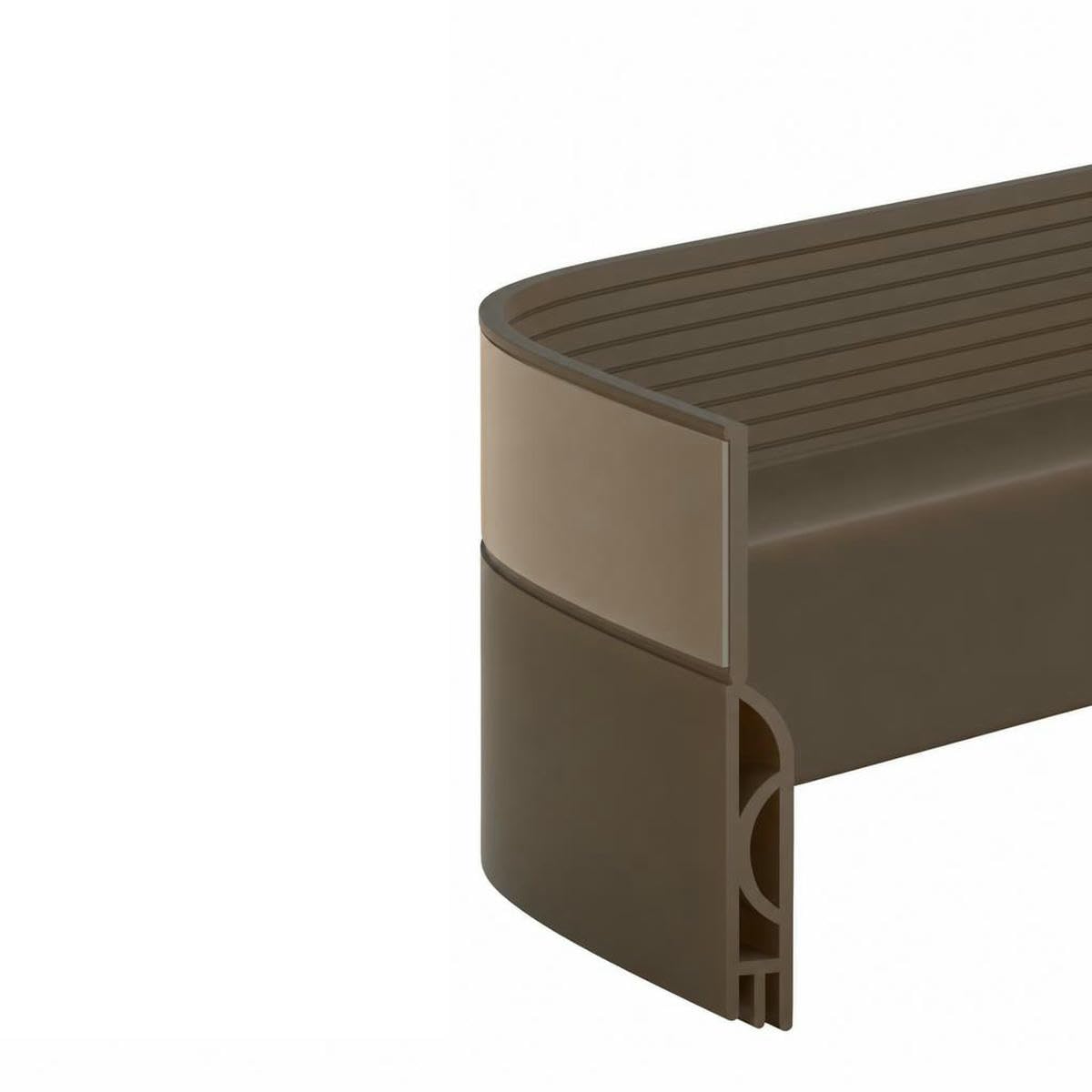 1/2M Door Draft Stopper Door Sweep for Bottom of Door Weather Stripping Door Bottom Seal Blocker Air Noise Under Door Gap Filler-2m-Brown