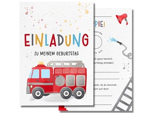 ZETTMANN Einladungskarten Kindergeburtstag - 10er Set Lama Design DIN A6 Mit Glanzeffekt
