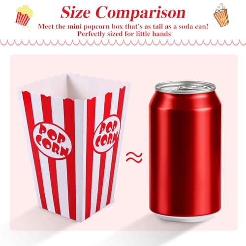 Miniatura 4 de Siumir Cajas De Palomitas 24 Pcs Cajas Para Dulces, Para Fiestas De Cumpleaños, Bodas, Noche De Película, Picnic O Barbacoa