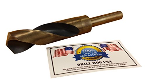 Drill Hog USA 1" Drill Bit 1" Silver & Deming Bit HI-Molybdenum M7