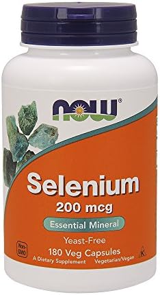 NOW Foods Selenium 200 mcg VCaps, 180 ct