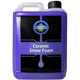 Tino Ceramic Snow Foam – Instant Ceramic Coating with Hydrophobic Protection, Keeps Cars Cleaner Longer, Easy Apply via Foam Lance or Spray Bottle – 1-2 Months Durability (2.5L)
