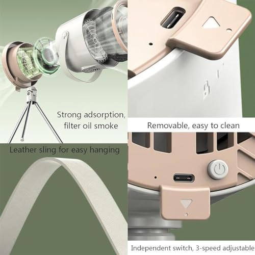 Extractor portátil recargable ideal para cenas de olla caliente y barbacoas 3