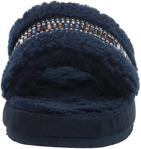 Skechers Women's Cozy Slide-Bling IT Slipper, Navy, 7 | Image 1