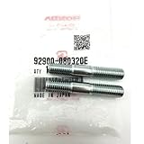 2pk Genuine 92900-08032-0E Stud Bolt (8x32) for Honda GX240 GX270 GX340 GX390 EU7000