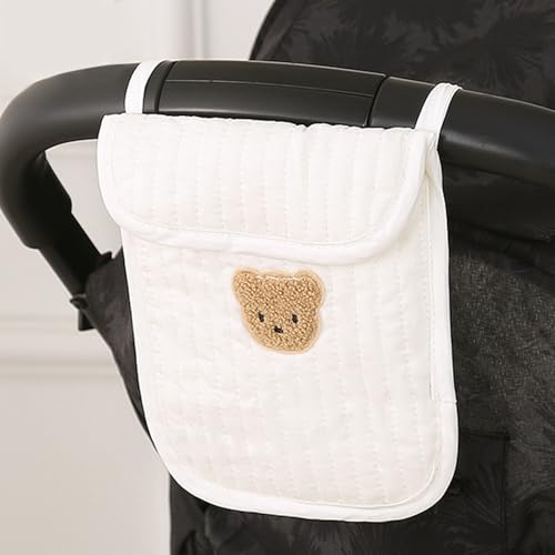 Crib Organizer - Multi Pocket Cradle Accessory Holder, Lightweight Hanging Bassinet Storage, babys Bassinet Organizers With 2 Pockets Nursery Storage | Crib Side Organizer For Lotions Nursing Items