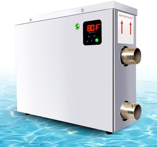 STPFFOT Electric Pool Heater for Inground & Above Ground Pools 11KW 220V, Hot Tub Heaters with Digital Touch Screen, SPA Water Thermostat Swimming Pool Warmer