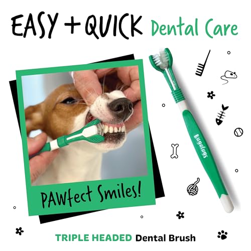 Bugalugs Dog and Cat Dental Care Kit: Toothpaste, 2 Finger Cat Toothbrushes, Dog Toothbrush for Plaque Removal and Fresh Breath - Image 7