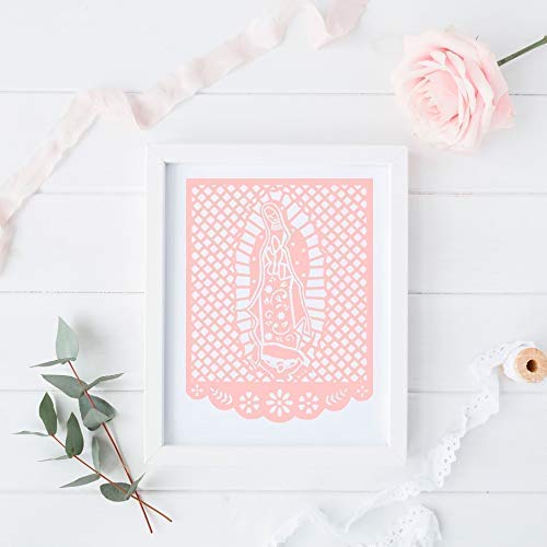 Virgen de Guadalupe en Papel PIcado : Amazon.com.mx: Productos Handmade