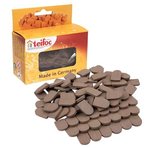 Teifoc Carrelage Noir 80 pièces T903703 pour sol miniature et terrasse