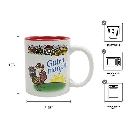 Essence Of Europe Gifts E.h.g Guten Morgen/Good Morning In German Colorful Ceramic Coffee Mug By E.h.g | 12 Oz #TOP2