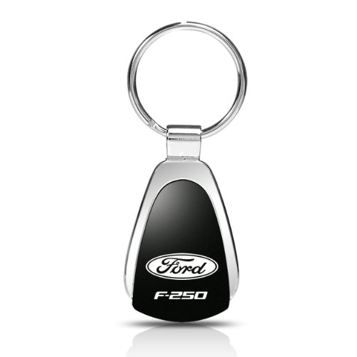 Au-TOMOTIVE GOLD Ford Super Duty F-250 Black Tear Drop Key Chain
