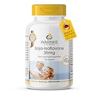 Soja Isoflavone Kapseln 35mg - 100 Kapseln - schluckfreundlich - Ohne Gentechnik - mit Vitamin E | Warnke Vitalstoffe - Deutsche Apothekenqualität