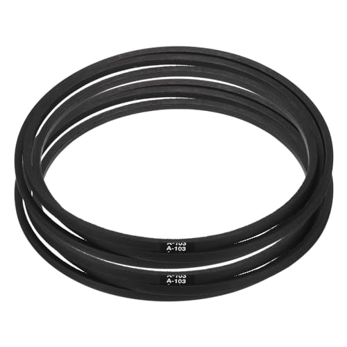 uxcell 2pcs A103 or 4L1050 Classic Wrapped Rubber V-Belt, 103"(2620mm) Inside Circumference, A Profile V Belt