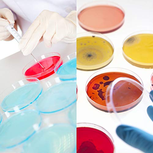30 Pack Plastic Petri Dishes with Lids,90 x 15mm Clear Plastic Petri Dish Set for School Experiment Project,Lab,Storing,Seeding,Science Themed Party