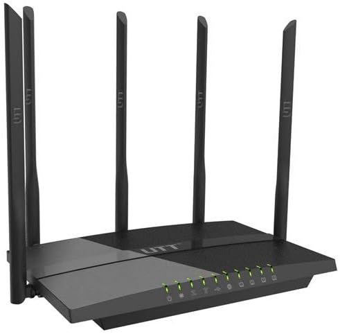 UTT AC60 Dual Band WiFi Router AC 1200 High Power | USB | Parental Access Control | Easy Setup | VPN – AP/WDS/Extender – for Gaming Wireless