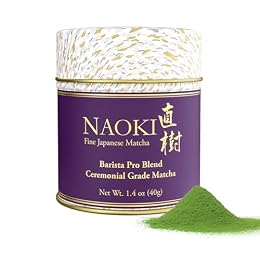 Naoki Matcha Barista Pro Blend Ceremonial Grade Matcha - Authentic Japanese First Harvest Ceremonial Grade Matcha Green Tea Powder from Japan (40g / 1.4oz)