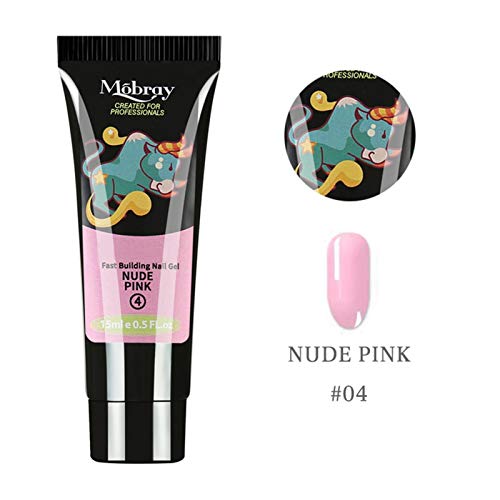 Entemah 9 cores 15ml Cola para unhas Quick Building Moldes para unhas transparentes Clip para unhas