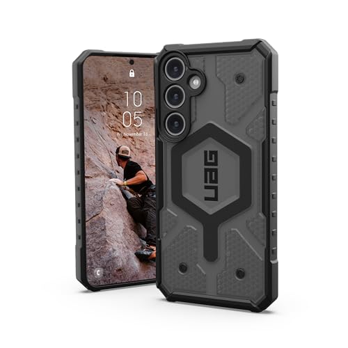 Image of URBAN ARMOR GEAR UAG Designed for Samsung Galaxy S24 Plus Case 6.7 inch Pathfinder Clear Ash, Rugged Military Drop-Proof Impact Resistant Non-Slip Transparent Protective Cover