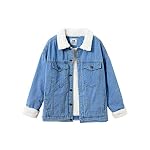Women’s Winter Warm Loose Boyfriend Oversized Fleece Lining Denim Jacket Coat www.denim.fit