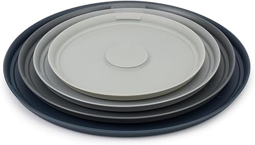 Miniatura 3 de Joseph Joseph Nest 100 Prep & Store - Juego de cuencos mezcladores con tapas, 4 piezas, acero inoxidable