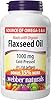 Webber Naturals Flaxseed Oil 1000 mg, 210 Softgels, Plant Source Omega-3, For Heart, Brain and Cardiovascular Health
