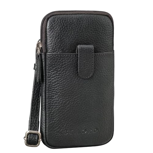Stilord 'Amara' Borsello Da Petto Pelle Telefono Bors A Tracolla Piccola Monospalla Per Uomo Donna Vintage Crossbody Bag E Borsetta Porta Cellulare Ve